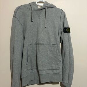 Stone island - Heather Grey Hoodie